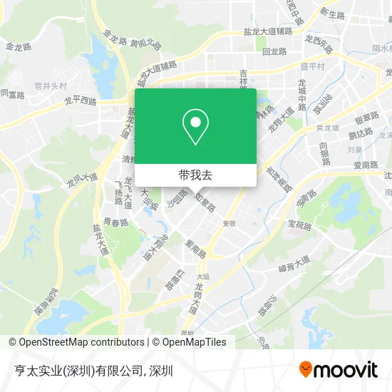 亨太实业(深圳)有限公司地图