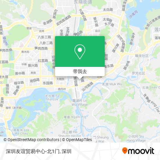 深圳友谊贸易中心-北1门地图