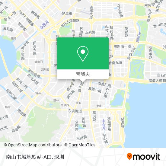 南山书城地铁站-A口地图
