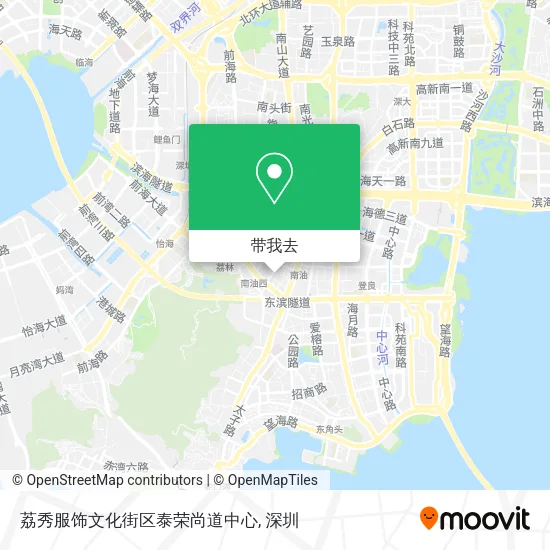 荔秀服饰文化街区泰荣尚道中心地图
