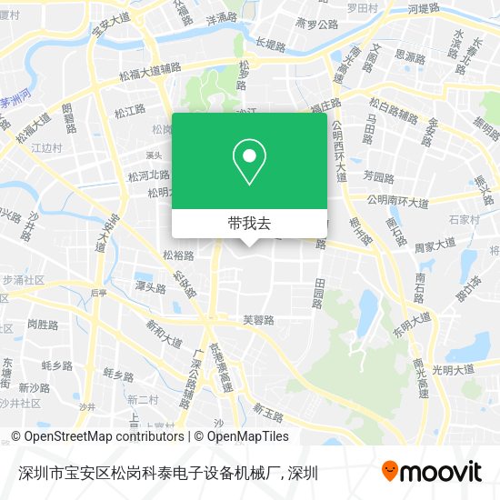 深圳市宝安区松岗科泰电子设备机械厂地图
