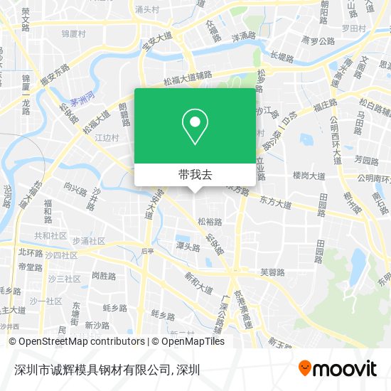 深圳市诚辉模具钢材有限公司地图