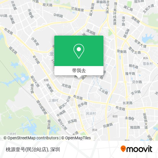 桃源壹号(民治站店)地图
