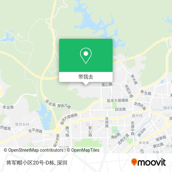 将军帽小区20号-D栋地图