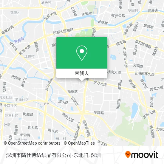深圳市陆仕博纺织品有限公司-东北门地图