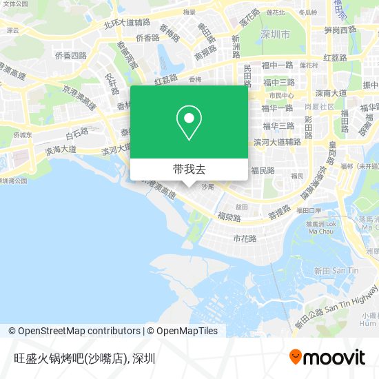 旺盛火锅烤吧(沙嘴店)地图