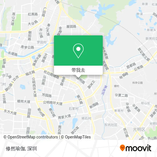 修然瑜伽地图