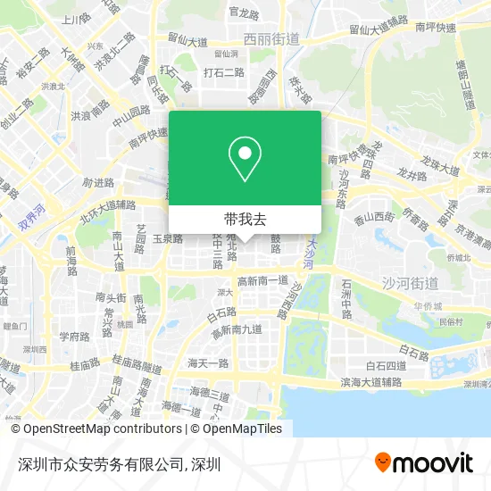 深圳市众安劳务有限公司地图