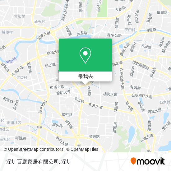 深圳百庭家居有限公司地图