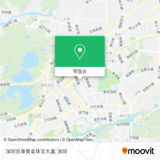 深圳百泰黄金珠宝大厦地图
