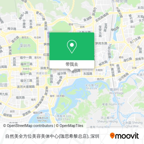自然美全方位美容美体中心(珈思希黎总店)地图