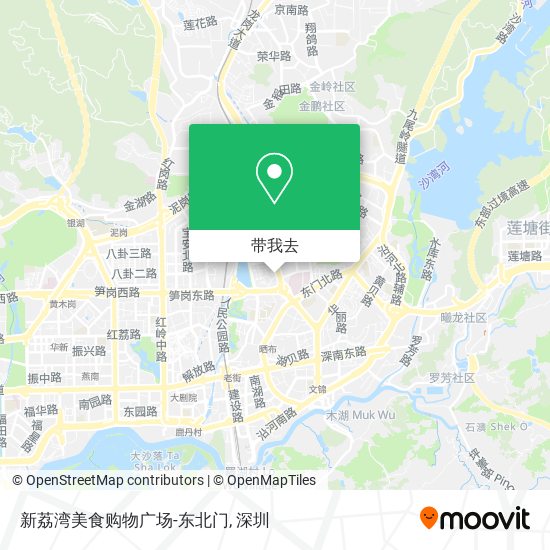 新荔湾美食购物广场-东北门地图