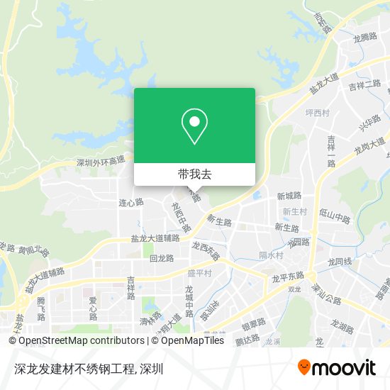 深龙发建材不绣钢工程地图