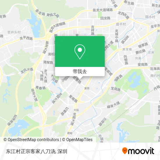 东江村正宗客家八刀汤地图