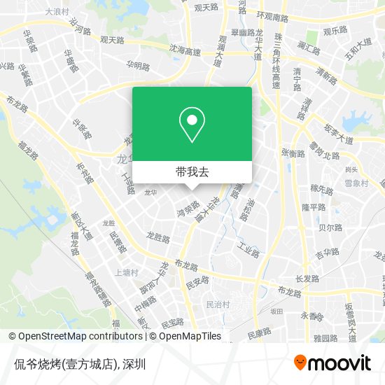 侃爷烧烤(壹方城店)地图
