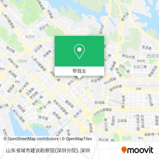 山东省城市建设勘察院(深圳分院)地图