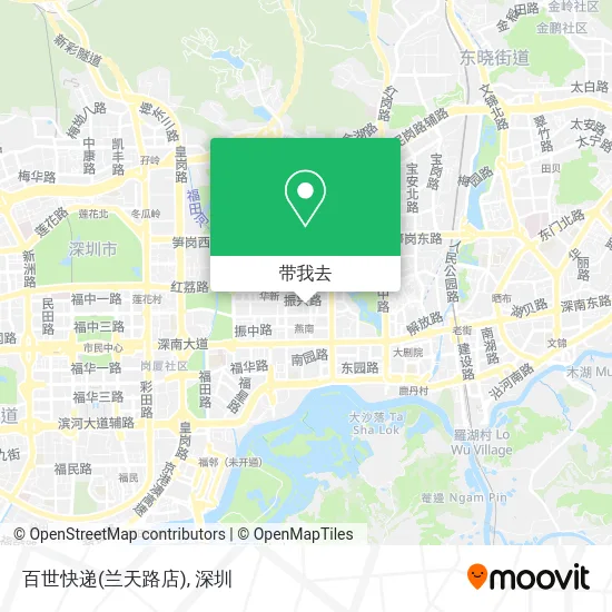 百世快递(兰天路店)地图