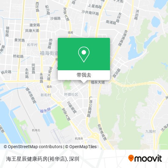 海王星辰健康药房(裕华店)地图