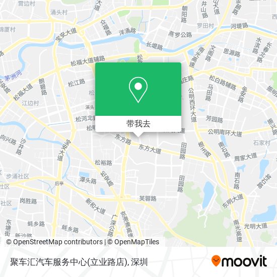 聚车汇汽车服务中心(立业路店)地图