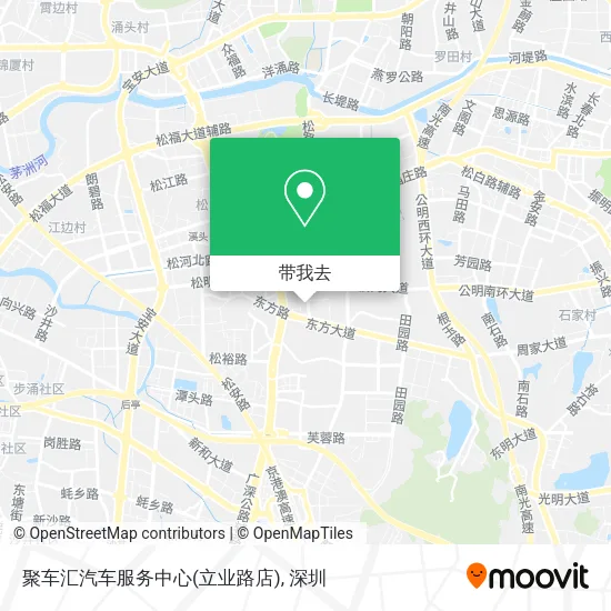 聚车汇汽车服务中心(立业路店)地图