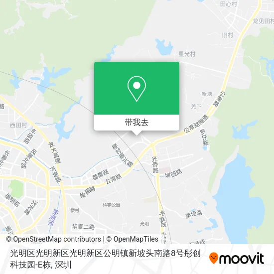 光明区光明新区光明新区公明镇新坡头南路8号彤创科技园-E栋地图