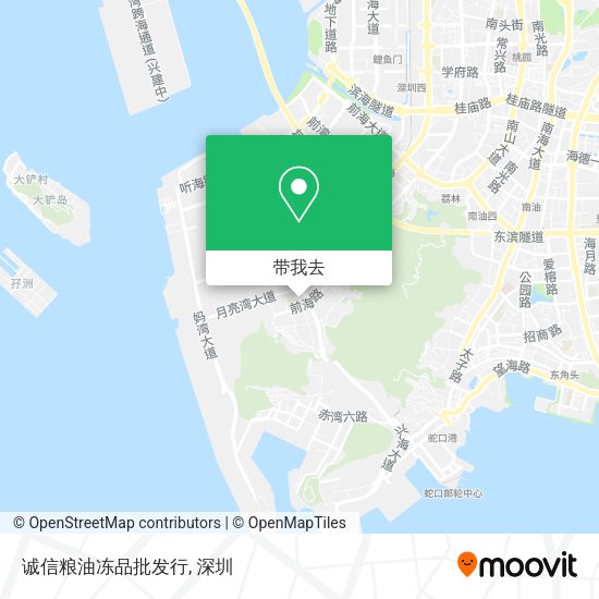 诚信粮油冻品批发行地图