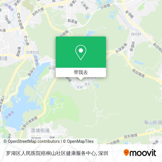 罗湖区人民医院梧桐山社区健康服务中心地图