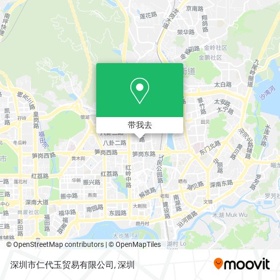 深圳市仁代玉贸易有限公司地图