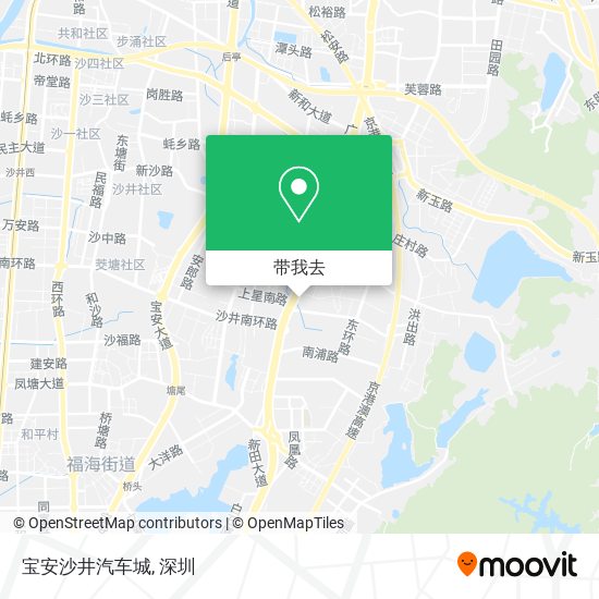 宝安沙井汽车城地图