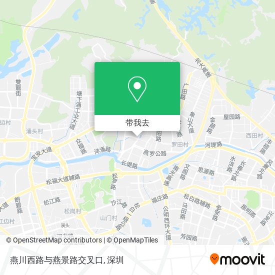 燕川西路与燕景路交叉口地图