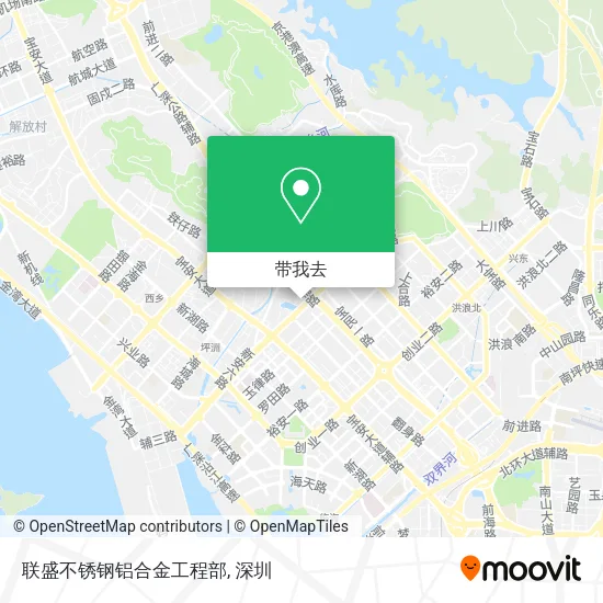 联盛不锈钢铝合金工程部地图