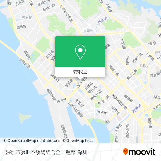 深圳市兴旺不锈钢铝合金工程部地图