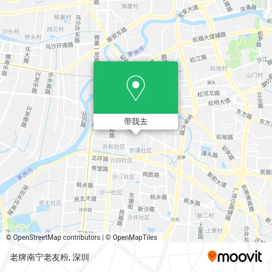 老牌南宁老友粉地图
