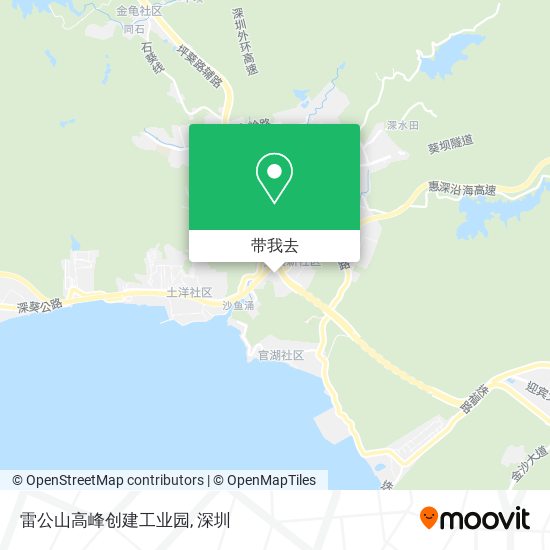 雷公山高峰创建工业园地图