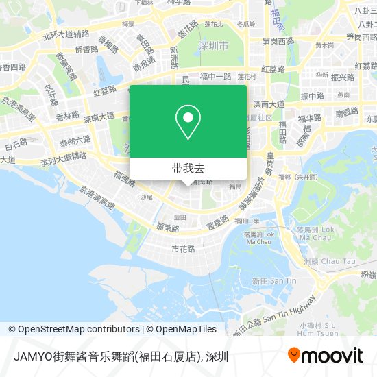 JAMYO街舞酱音乐舞蹈(福田石厦店)地图