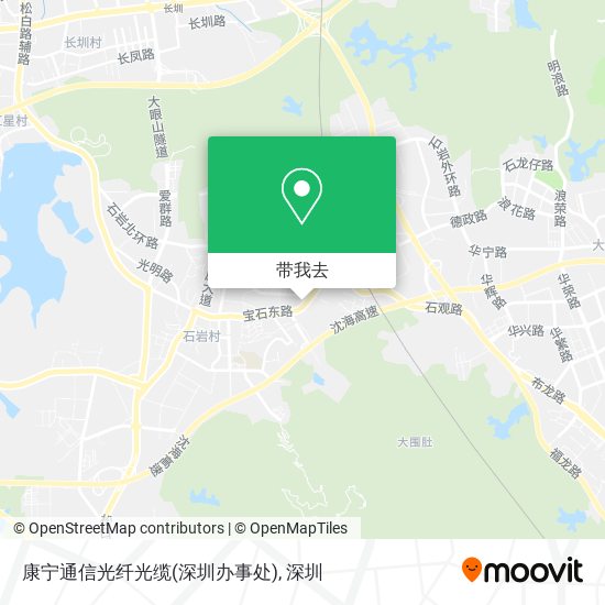 康宁通信光纤光缆(深圳办事处)地图