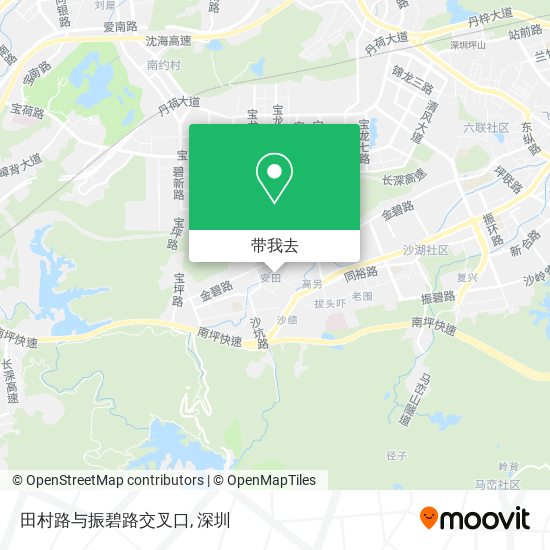 田村路与振碧路交叉口地图