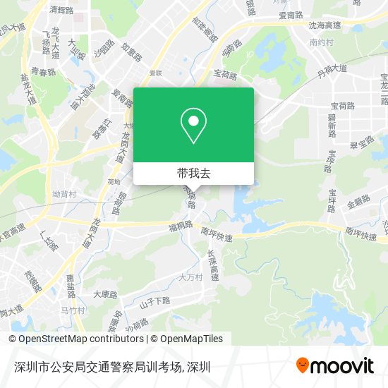 深圳市公安局交通警察局训考场地图