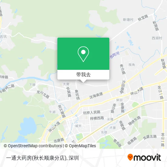 一通大药房(秋长顺康分店)地图