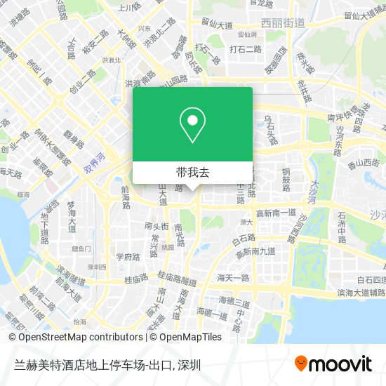 兰赫美特酒店地上停车场-出口地图