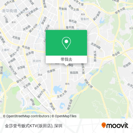 金莎壹号贩式KTV(坂田店)地图