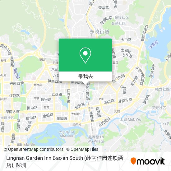 Lingnan Garden Inn Bao'an South (岭南佳园连锁洒店)地图