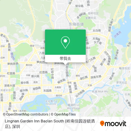 Lingnan Garden Inn Bao'an South (岭南佳园连锁洒店)地图