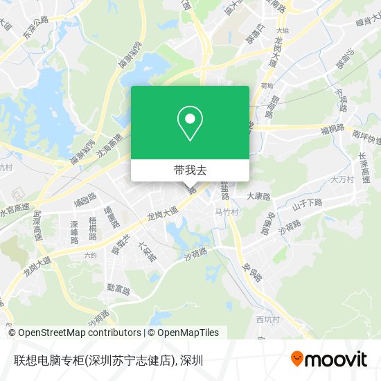 联想电脑专柜(深圳苏宁志健店)地图