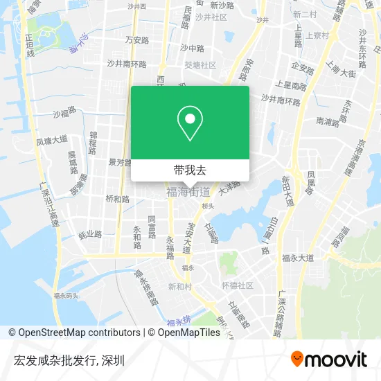 宏发咸杂批发行地图