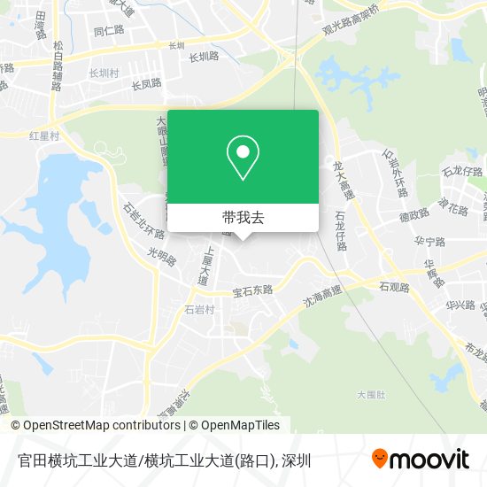 官田横坑工业大道/横坑工业大道(路口)地图