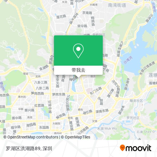 罗湖区洪湖路89地图
