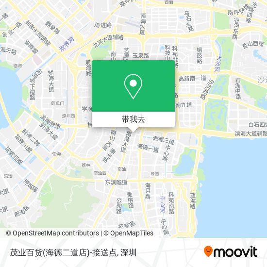 茂业百货(海德二道店)-接送点地图