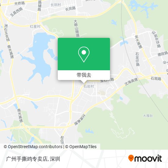 广州手撕鸡专卖店地图