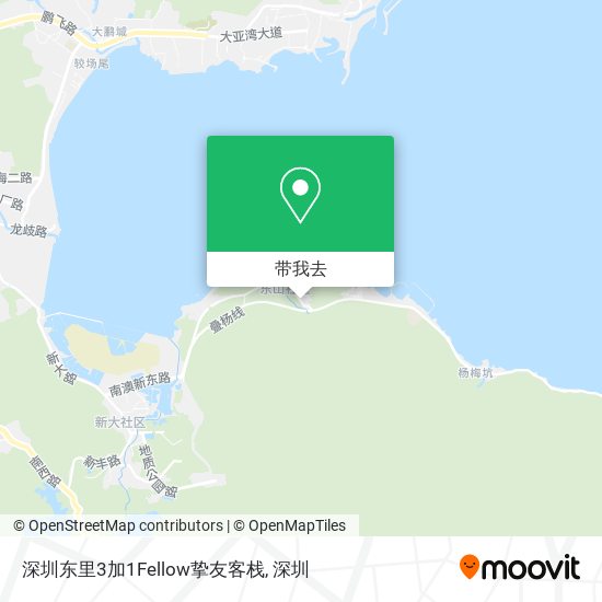 深圳东里3加1Fellow挚友客栈地图